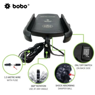 BOBO PHONE HOLDER WITH WIRELESS CHARGER