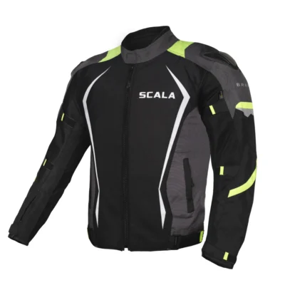 Scala Brave Riding Jacket – Black-Neon